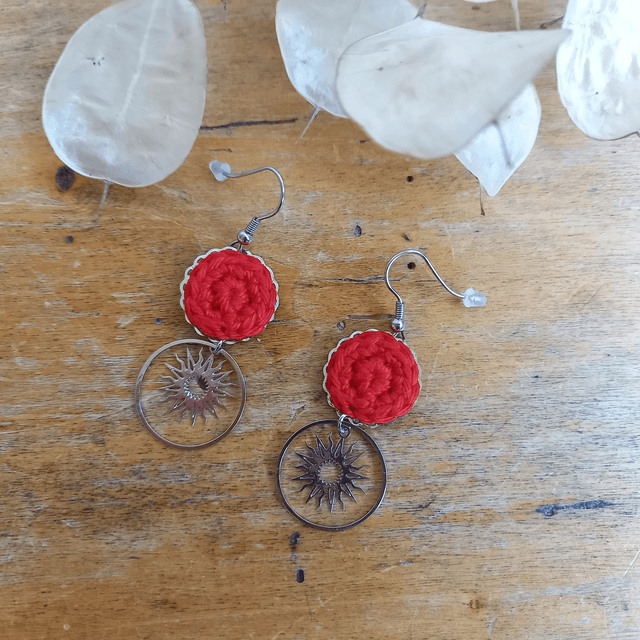 Boucles d'oreille Ce que j'aime vraiment - rouges