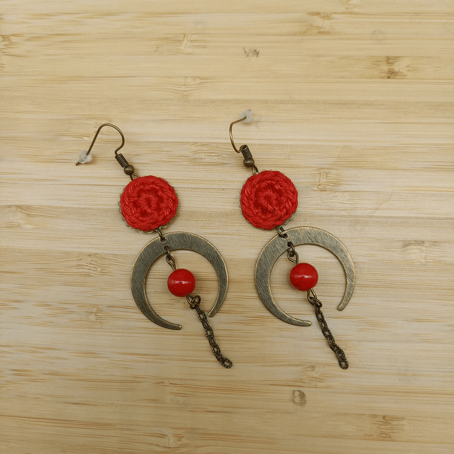 Boucles d'oreille Couleurs d'Afrique - Rouges