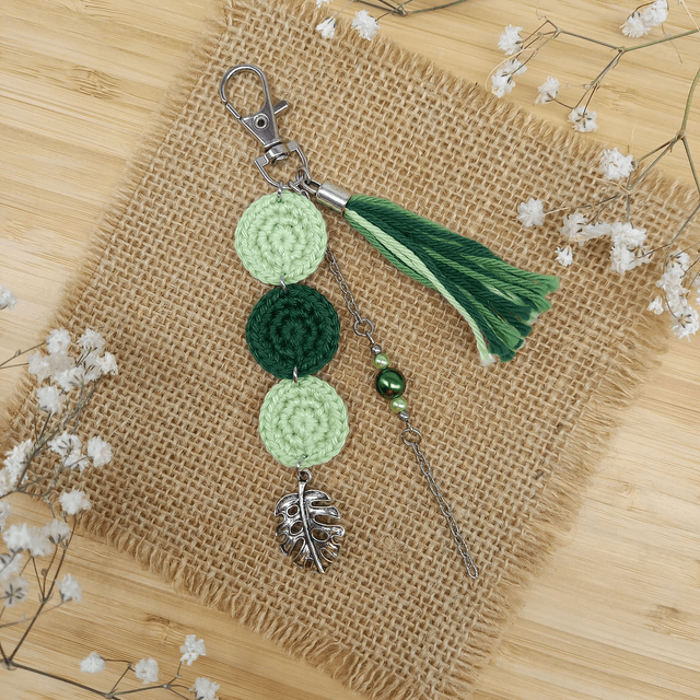 Bijou de sac vert - Monstera