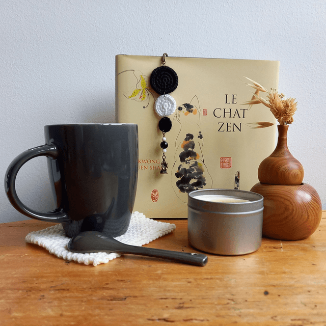 Marque-pages noir, blanc et bronze - Gramophone