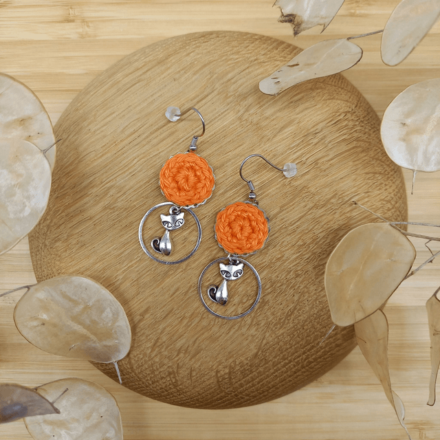 Boucles d'oreille Ce que j'aime vraiment - Orange