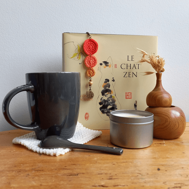 Marque-pages orange et bronze - Chef indien