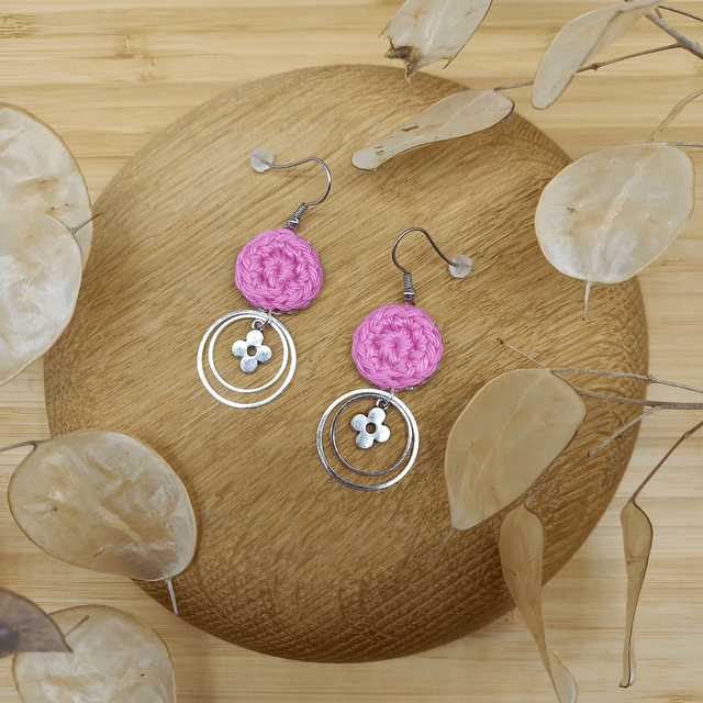 Boucles d'oreille Ce que j'aime vraiment - Roses