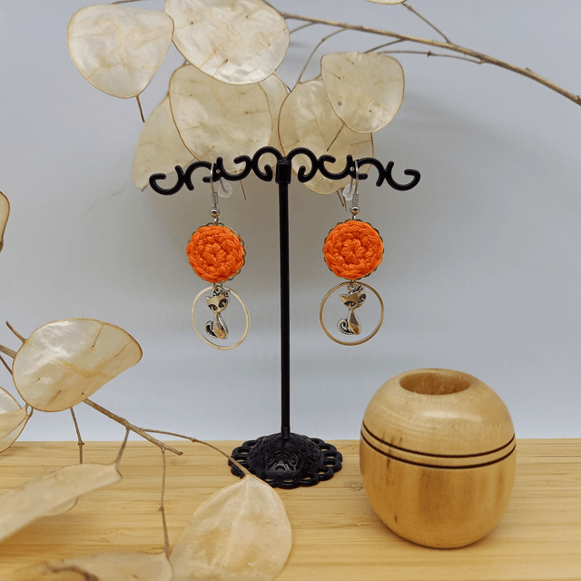 Boucles d'oreille Ce que j'aime vraiment - Orange
