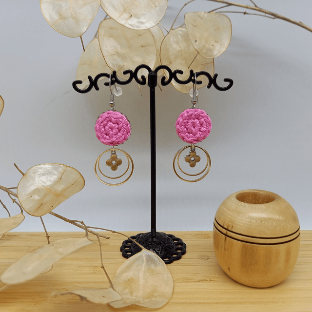 Boucles d'oreille Ce que j'aime vraiment - Roses