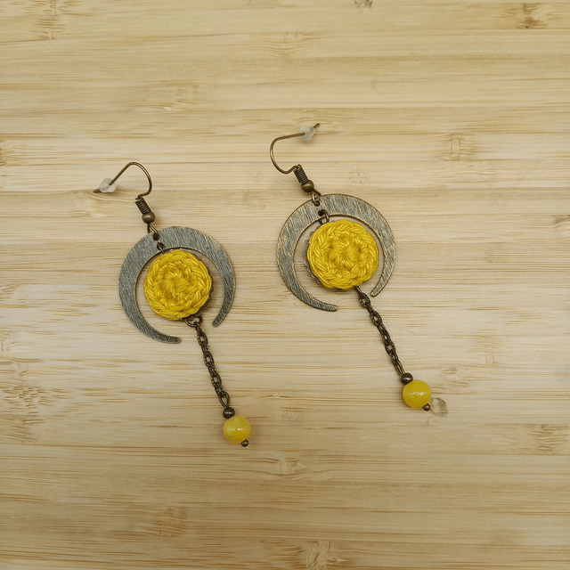 Boucles d'oreille Couleurs d'Afrique - Jaunes