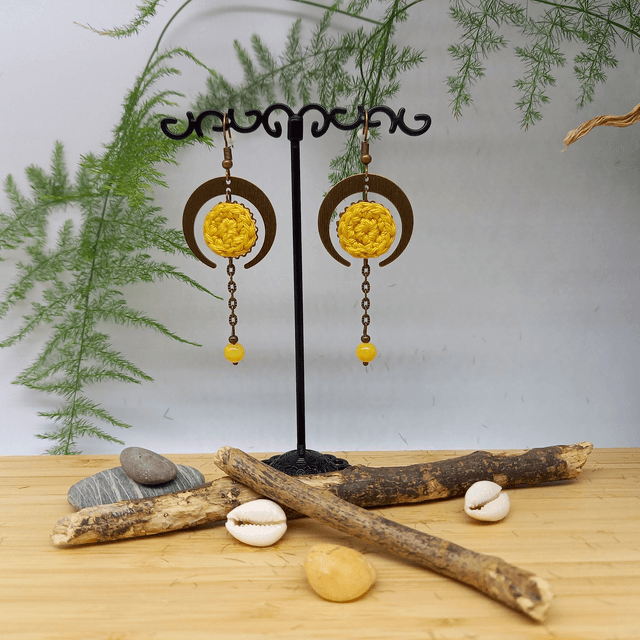 Boucles d'oreille Couleurs d'Afrique - Jaunes