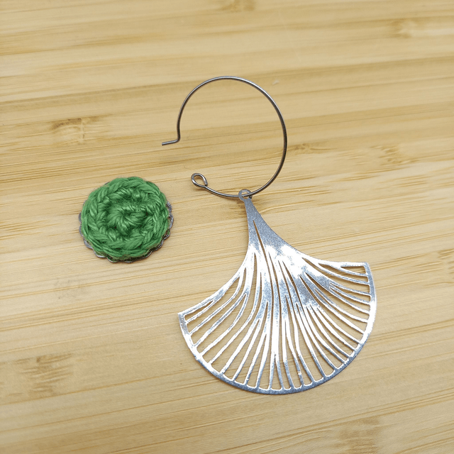 Boucles d'oreille 3 en 1 - Gingko