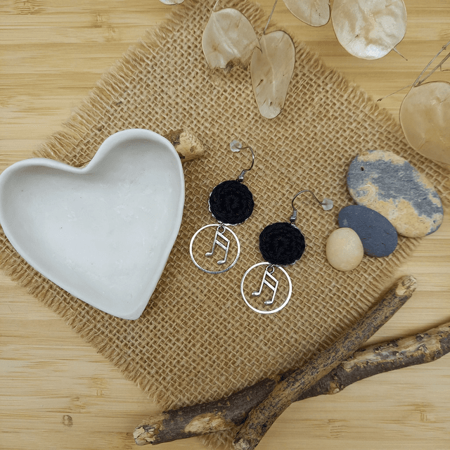 Boucles d&#039;oreille Ce que j&#039;aime vraiment - Noires