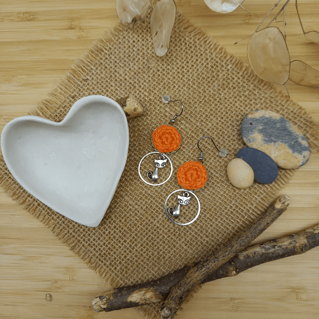Boucles d&#039;oreille Ce que j&#039;aime vraiment - Orange